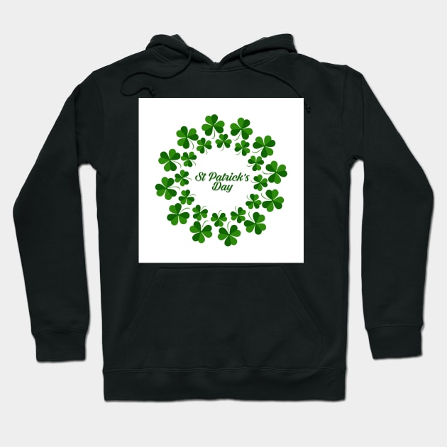 Lucky leaf clover st.Patrick's Day Hoodie by TeeRock